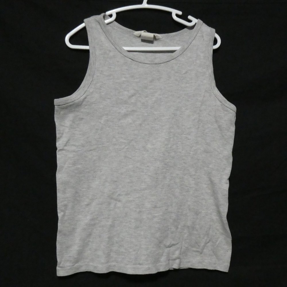 H&M BASIC 6-8 years kid's solid grey tank top, GUC